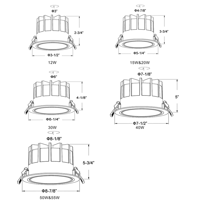 Canopus Soffit Downlight Wet Location