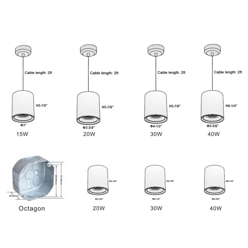 Apex Surface Mounted/Pendant Downlight