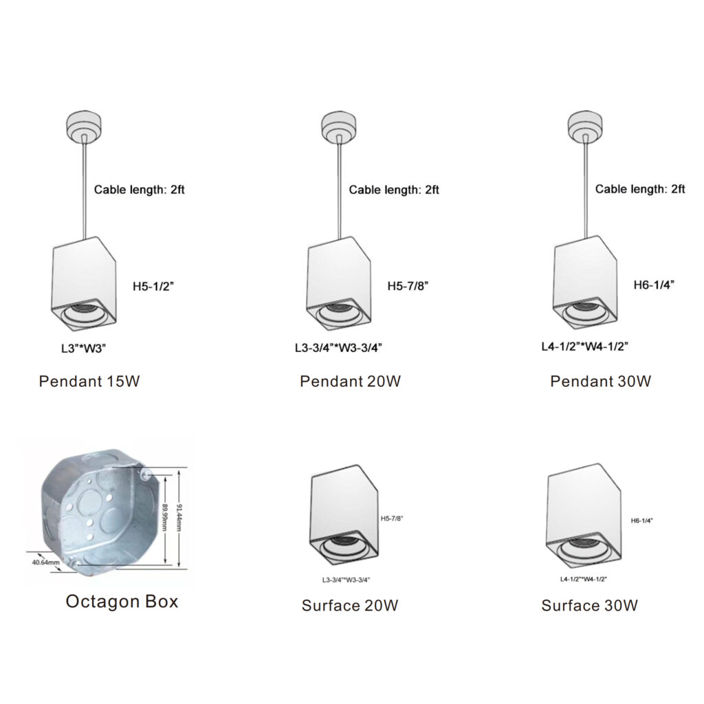 Apex Surface Mounted/Pendant Downlight