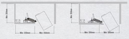 Side track dimensions