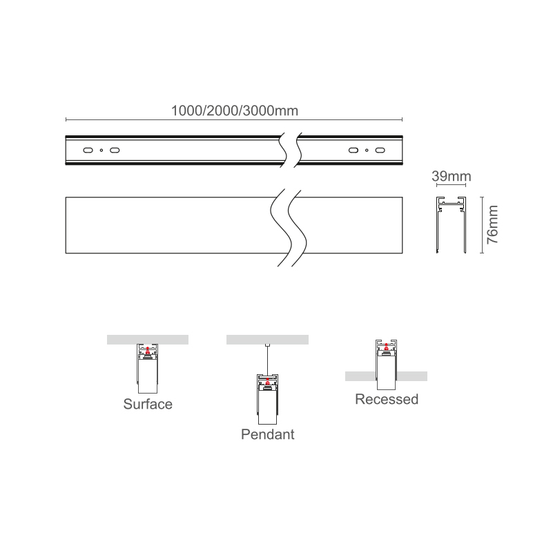 Magnetic Track Dimensions