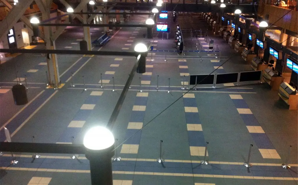 Roof lighting, YVR International Terminal, Vancouver, BC