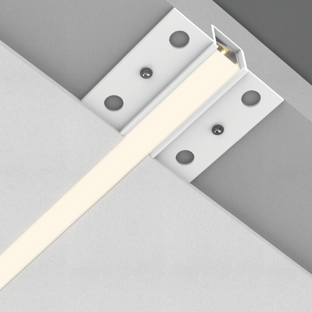 LP1212D-1: Recessed Linear LED Profile