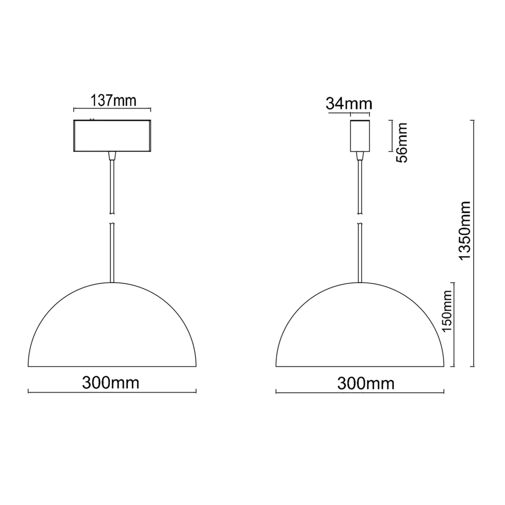 Pendant-Zoey-Dimensions