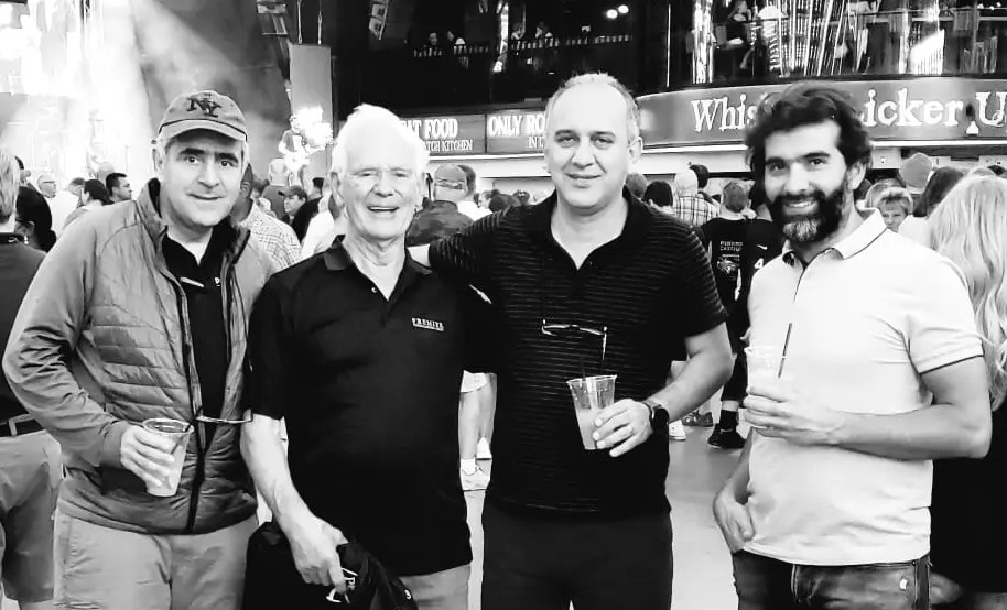 Out Story at Premier Light & Decor, Guys Celebrating the New Chapter