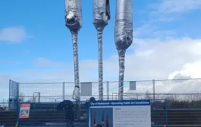 Custom Public Artwork Lighting, Typha, Vancouver, BC