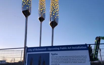 Custom Public Artwork Lighting, Typha, Vancouver, BC