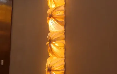 Bow-tie Fabric Shades Light, Fairmont Pacif Rim, Vancouver, BC