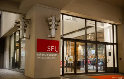 Stainless Steel Sconces - Harbour Center, SFU Downtown Campus