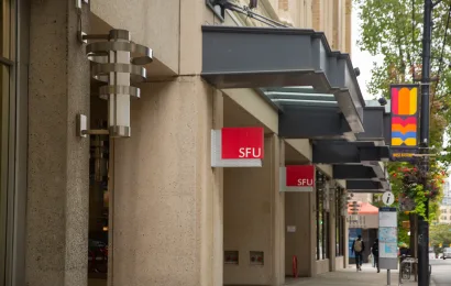 Stainless Steel Sconces - Harbour Center, SFU Downtown Campus