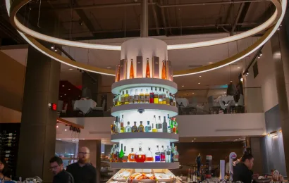 Large Scale Halo Pendant Light, Vancouver, BC