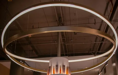 Large Scale Halo Pendant Light, Vancouver, BC