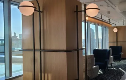 Custom Globe Wall Light, Amazon Office, Vancouver, BC