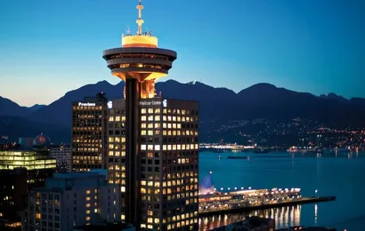 The Wall Light Was Designed Based on the Concept of Alberni Tower, Vancouver, BC (Photo from BCBusiness Website)