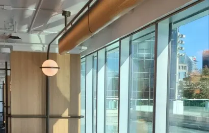 Custom Globe Wall Light, Amazon Office, Vancouver, BC