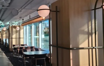 Custom Globe Wall Light, Amazon Office, Vancouver, BC